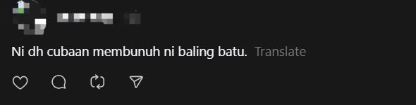 Motorcyclist Honks Angrily & Hurls Rock At M'sian Woman's Car While She Was Merging Into Lane comment 1