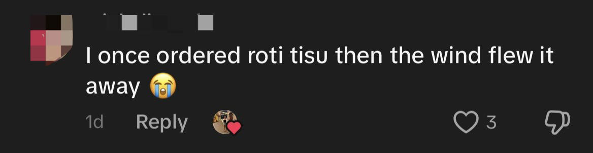 'It's Like A Wizard Hat!' — US Tourist Stunned By Size & Height Of Roti Tisu At KL Mamak comment 3