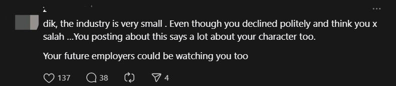 ‘Thanks For Wasting Everyone's Time’ — HR Gives Rude Reply To M’sian Man Who Rejected Job Offer comment 3