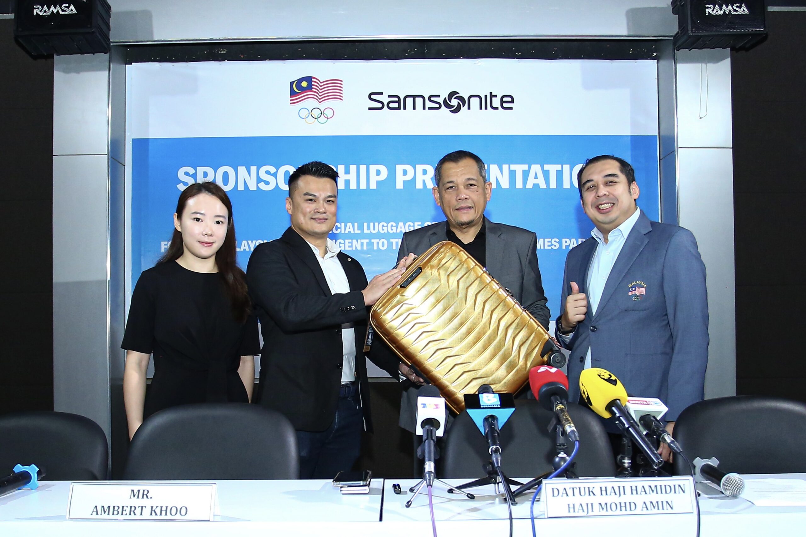 Journey to success - samsonite malaysia named official luggage sponsor for the malaysian contingent to the xxxiii olympic games paris 2024 | weirdkaya