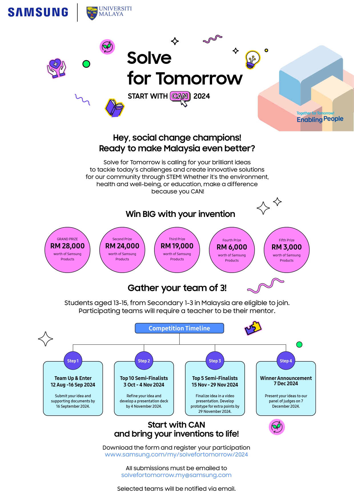 Samsung malaysia invites students to showcase stem skills at sixth edition solve for tomorrow 2024 competition | weirdkaya