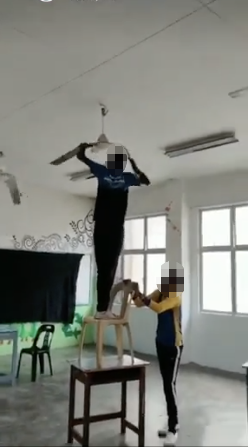 M'sian students destroy school facilities to celebrate the end of school term  | weirdkaya