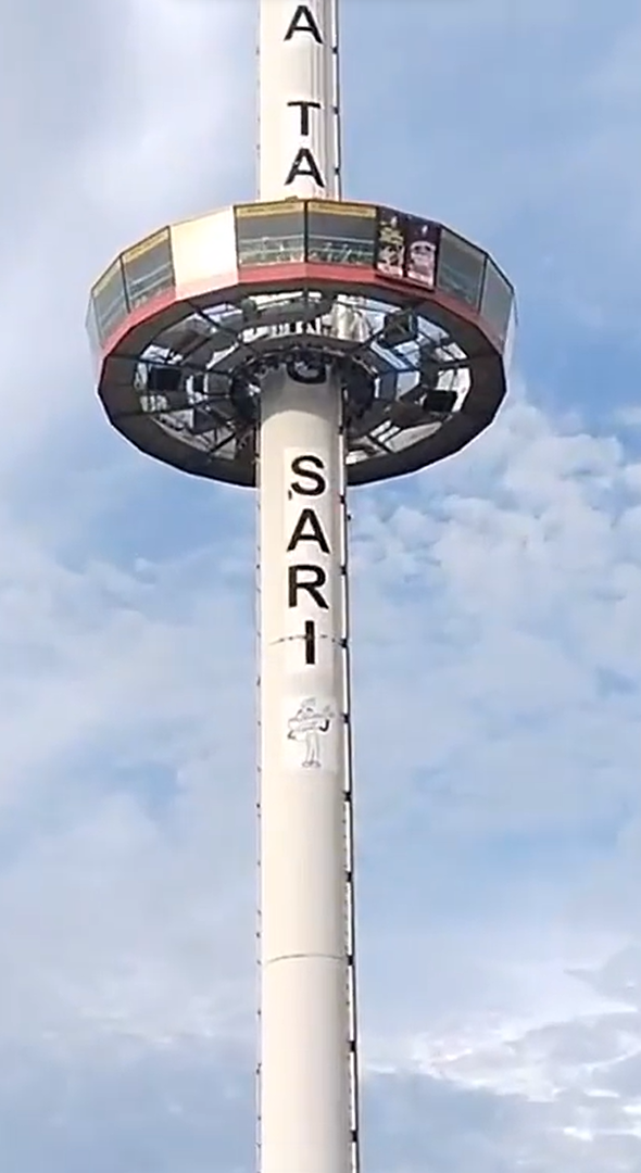 36 tourists get stuck 60m midair at revolving tower in melaka