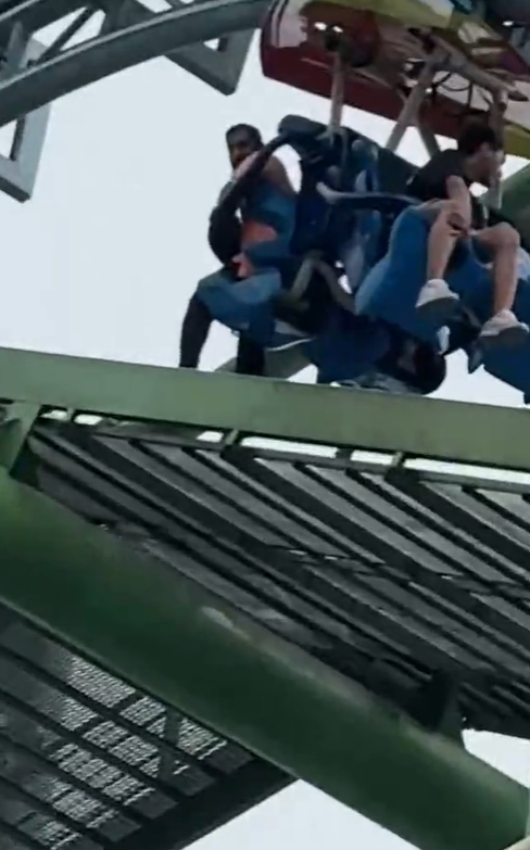 Viral Clip Shows Visitors Getting Stuck Midair After Ride Malfunctions ...