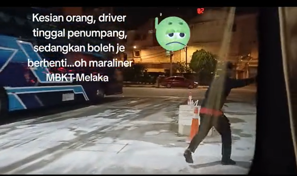 M'sian bus driver leaves behind passenger who was late by 1 minute, angers netizens | weirdkaya