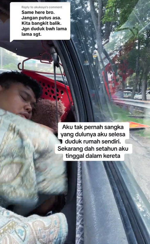 27yo m'sian lives inside car after investment scheme leaves him with rm1mil debt