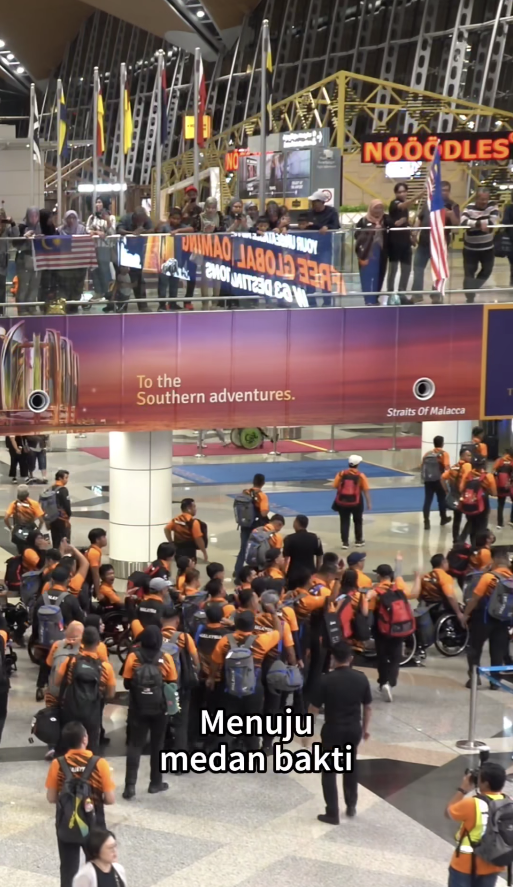 M'sian para football team sings patriotic songs at klia before hangzhou asian para games, netizens touched | weirdkaya