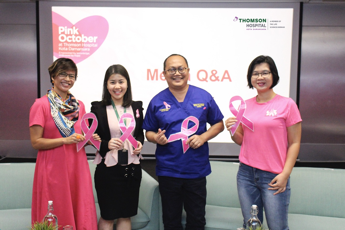 Thomson paints october pink for healthier breasts and happier lives | weirdkaya