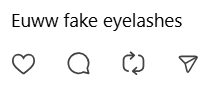 false eyelashes in half-eaten cookie comment2