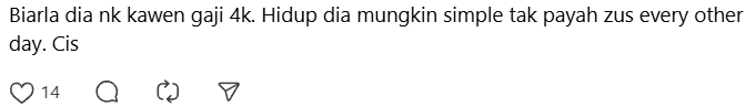 screenshot of threads comment