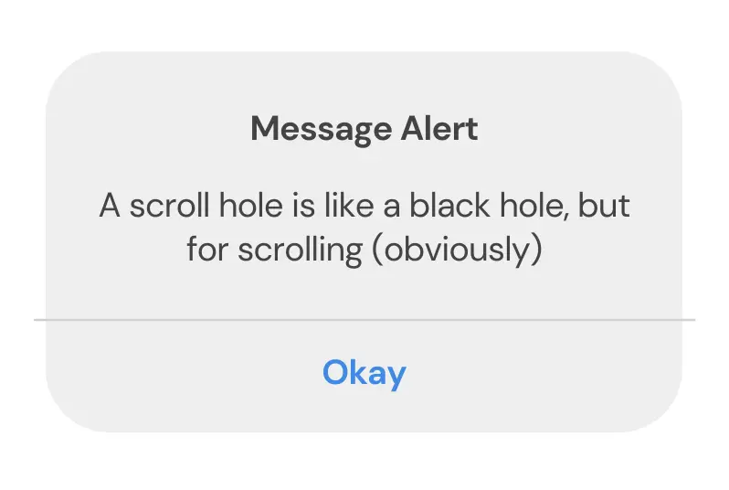 Why it's (almost) impossible to escape the scroll hole | weirdkaya