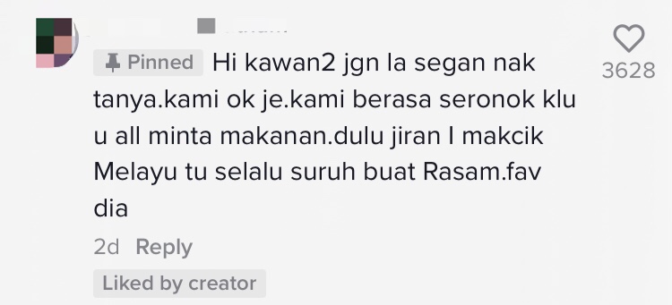 Netizens' wholesome replies to malay girl craving for neighbour's curry will brighten your day comment 1