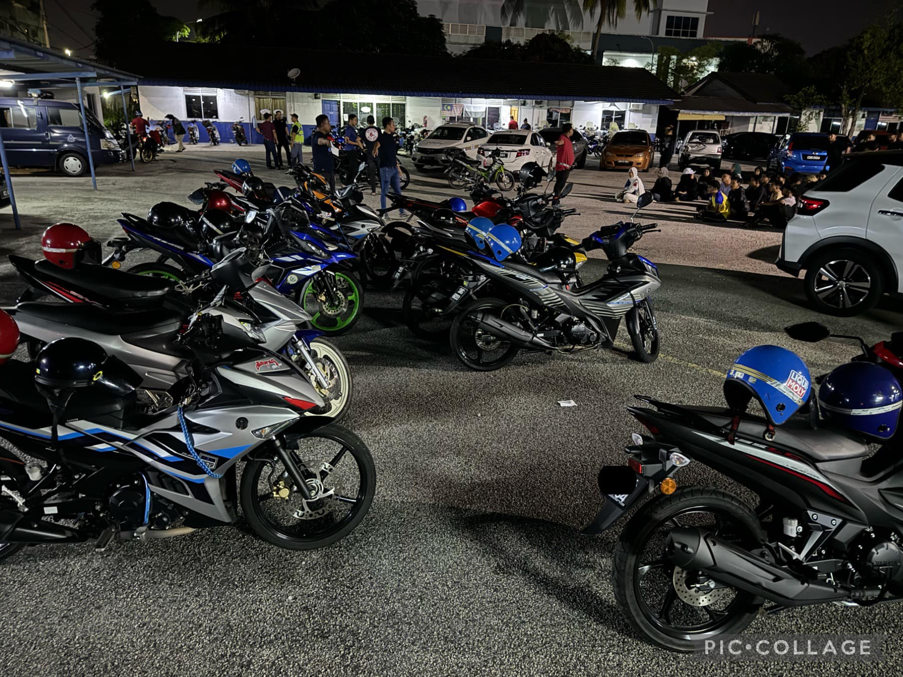 Motorcycles confiscated by m'sian police