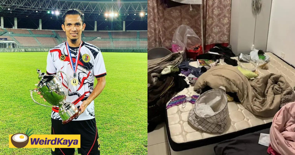 Selangor footballer ahmad khuzaimi piee's home allegedly broken into | weirdkaya