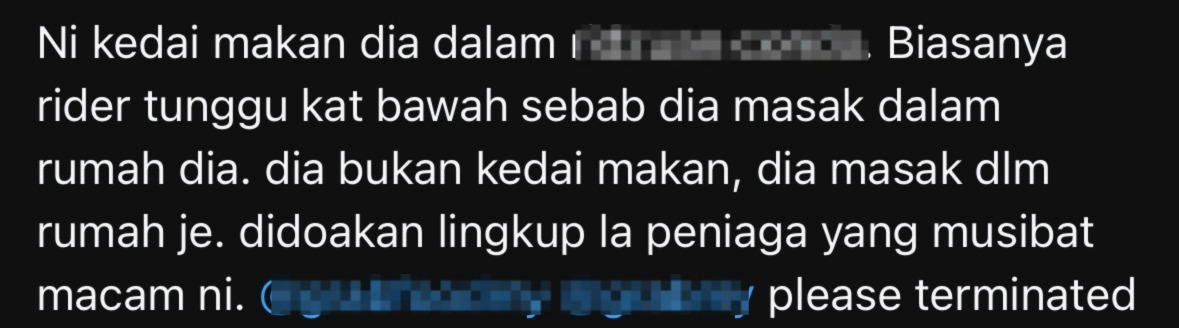 seller allegedly sells food from condo unit