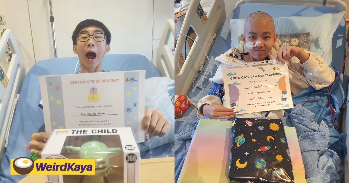 'Let's Do It' — 15yo SG Boy Donates Bone Marrow To Sister Who Suffered Cancer Relapse
