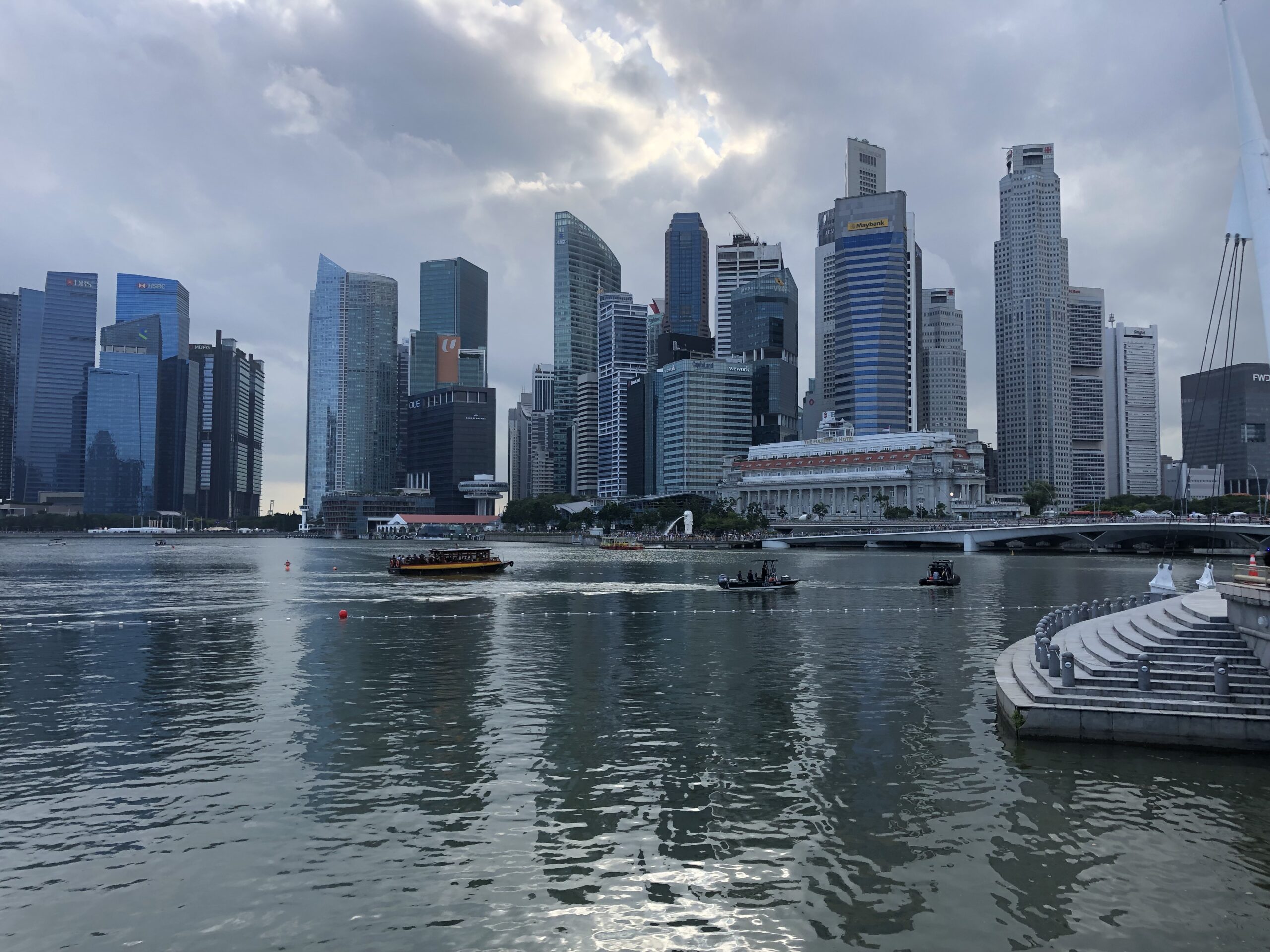 City skyline in singapore