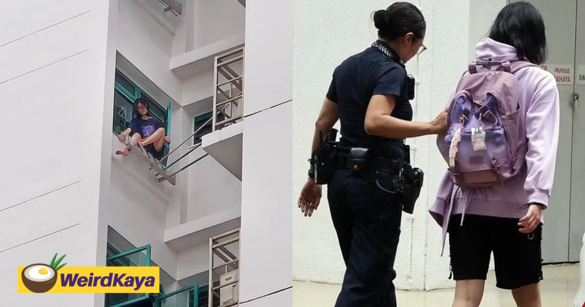 17yo SG Teen Sits On Window Sill At 11th Floor Due To Alleged Argument With Parents