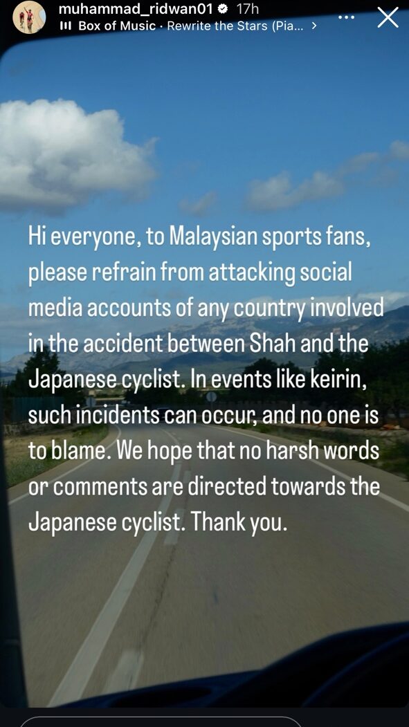 'stop attacking him'- shah firdaus brother urges m'sians to leave japanese athlete alone over keirin crash | weirdkaya