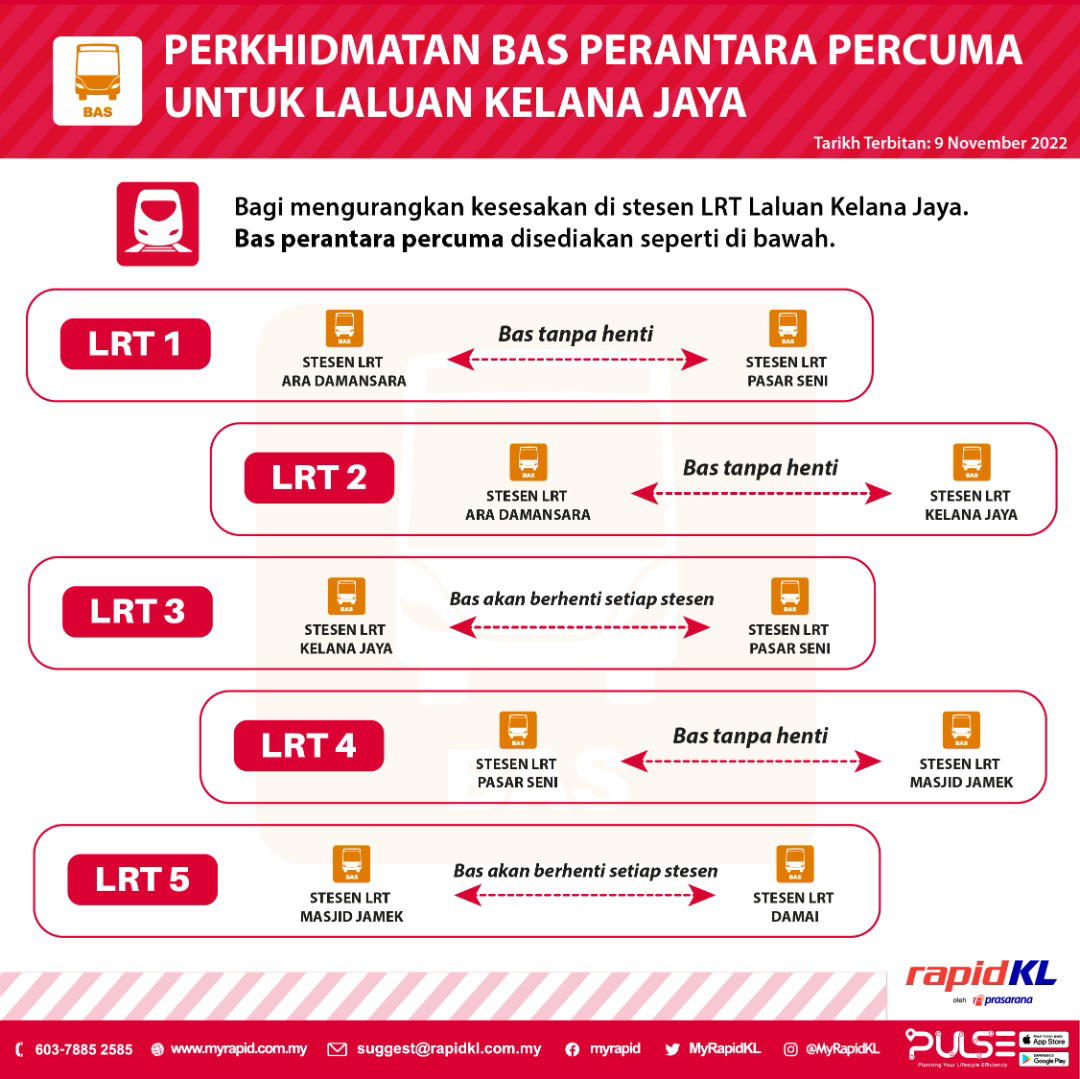 16 lrt stations will be down for 7 days, shuttle bus will be provided as alternative | weirdkaya