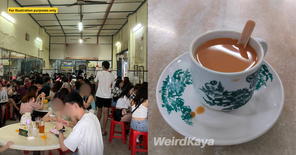 'sit outside if you bring your own drinks' - puchong kopitiam's notice triggers backlash  | weirdkaya