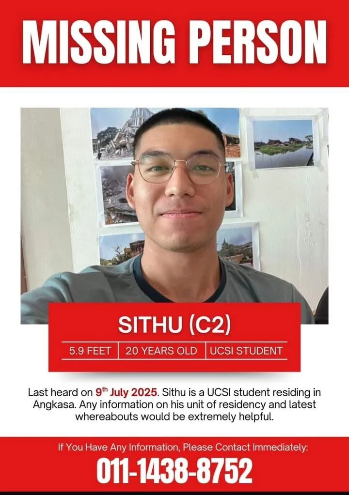 Sithu Hpone Maw missing poster
