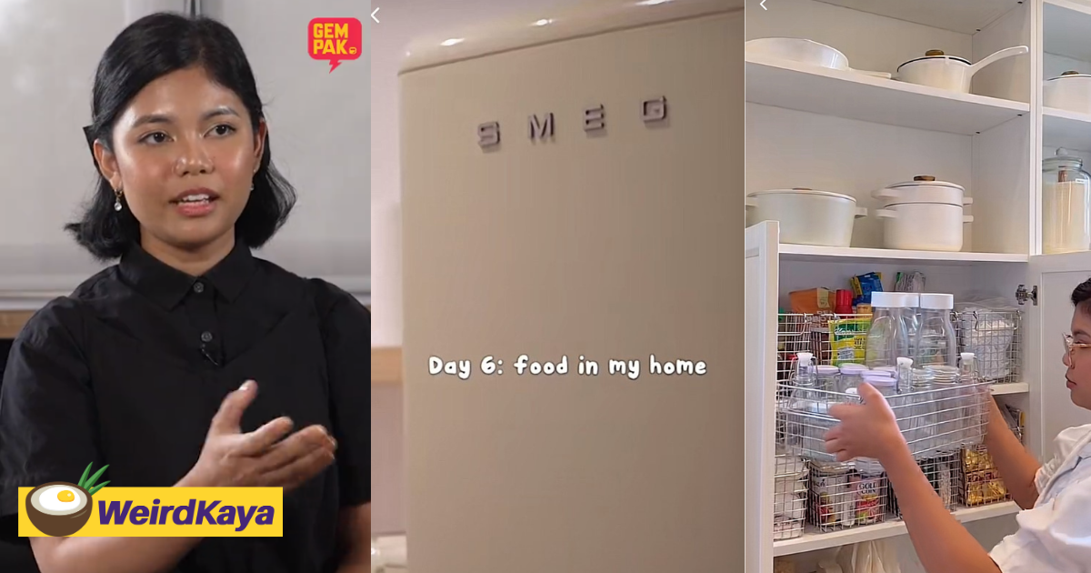 M’sian influencer gets bashed online after revealing smeg fridge at her ppr home is a replica | weirdkaya