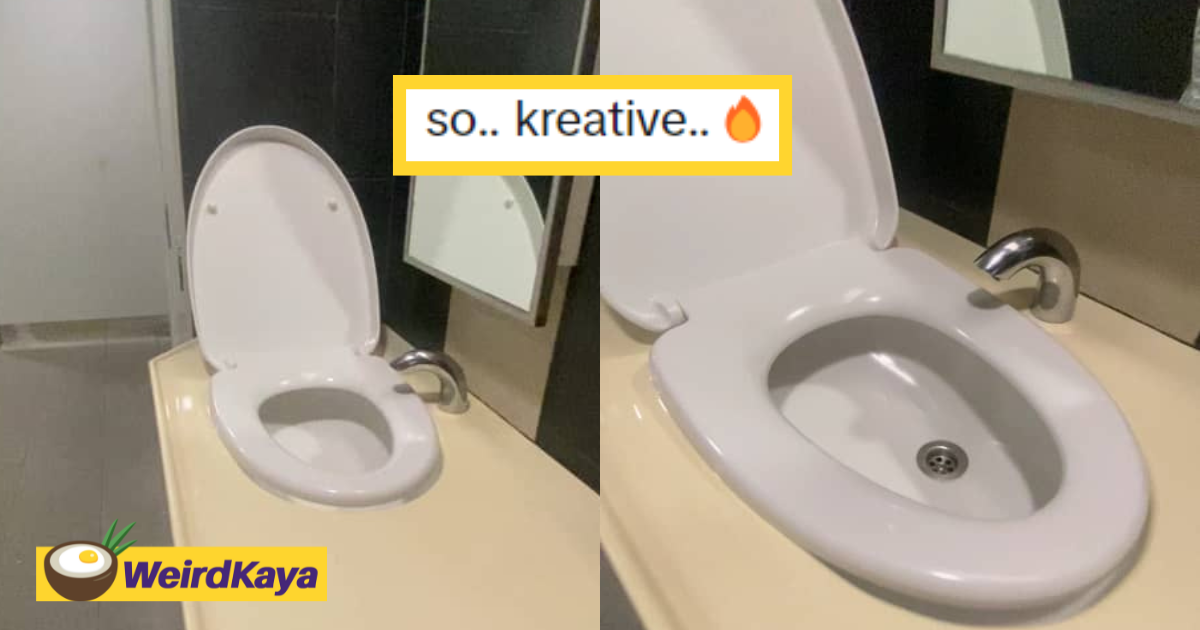 'so creative! ' - netizens amused by toilet bowl-shaped sink at s'porean college | weirdkaya