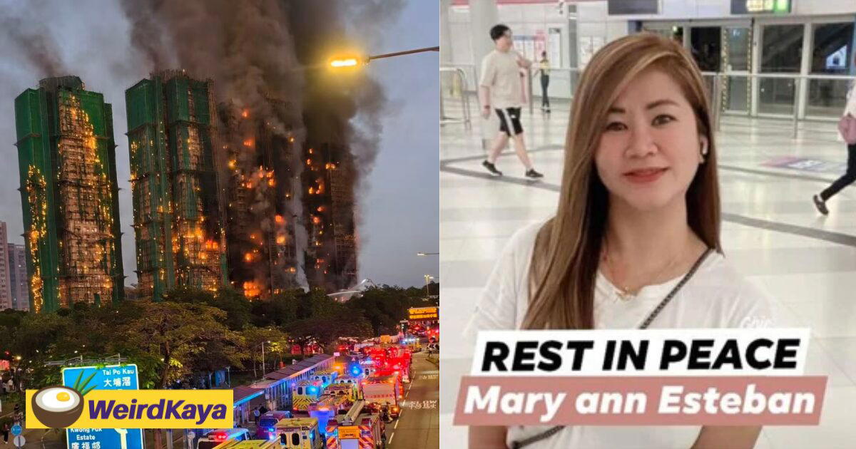 Son Of 40yo Filipino Helper Who Died In HK Fire Says He Wants To Be A Firefighter When He Grows Up