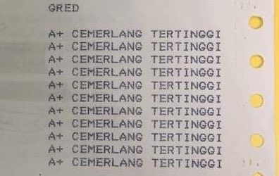 spm straight As