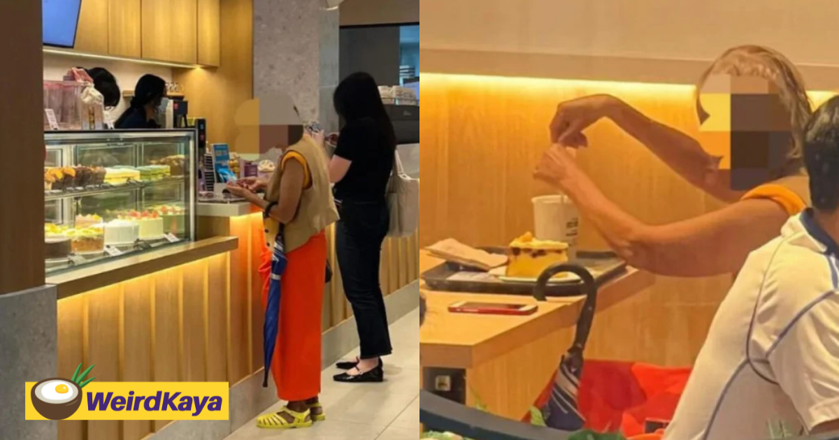 S'porean gives female beggar rm15 for food, only to see her buy rm30 cake at nearby cafe | weirdkaya