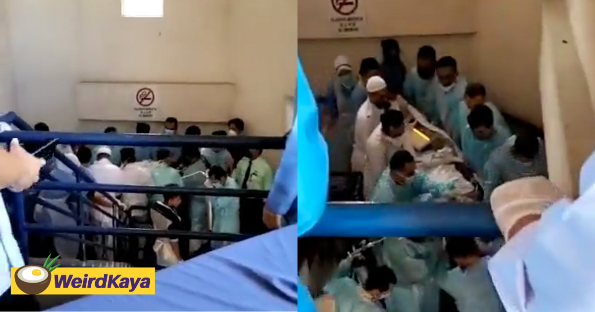 Staff at melaka hospital carry patients to icu by stairs after lift breaks down  | weirdkaya