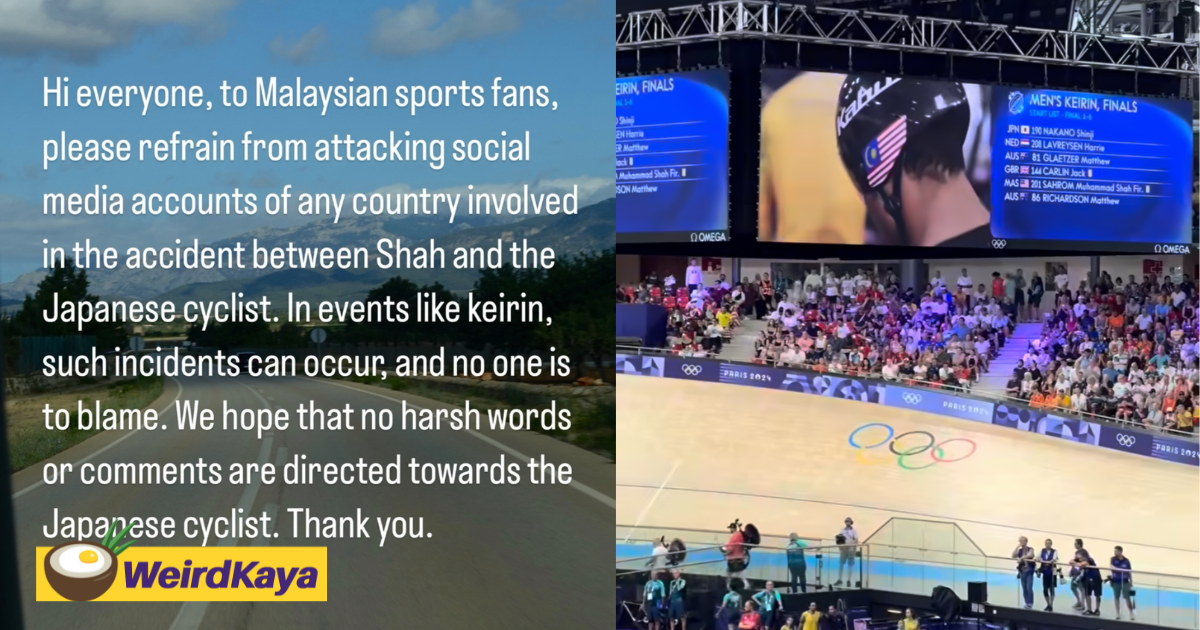 'stop attacking him'- shah firdaus brother urges m'sians to leave japanese athlete alone over keirin crash | weirdkaya