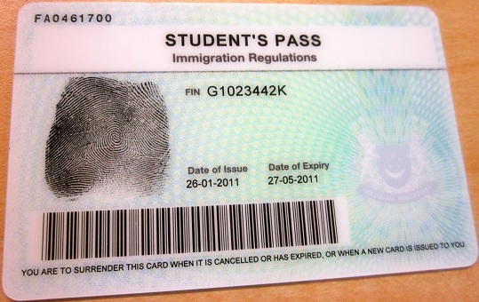 Student's pass Singapore