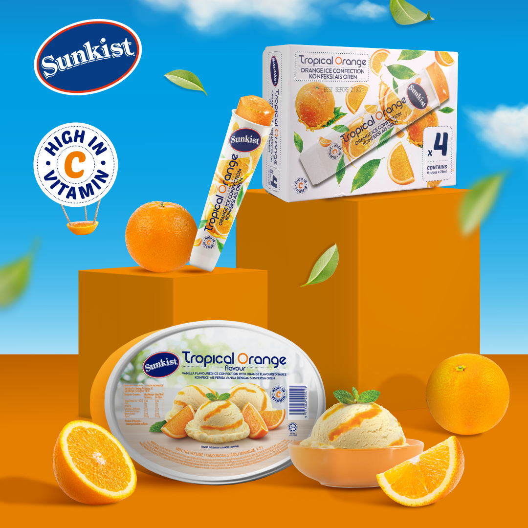 F&n launches sunkist tropical orange ice confections, a new wave of juicy refreshment | weirdkaya