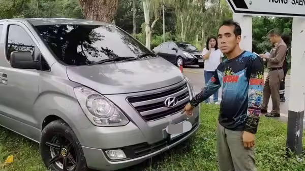SUV which Thai man accidentally ran his mum over with