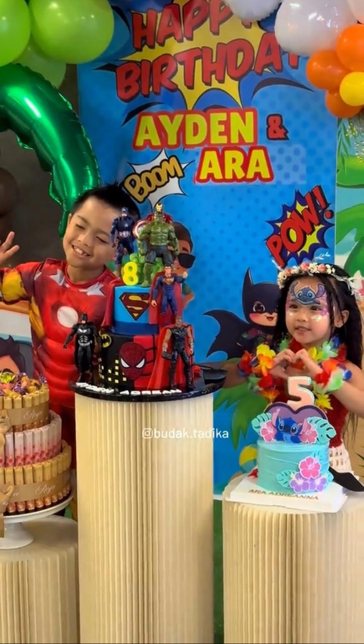 syed saddiq superman bella birthday children