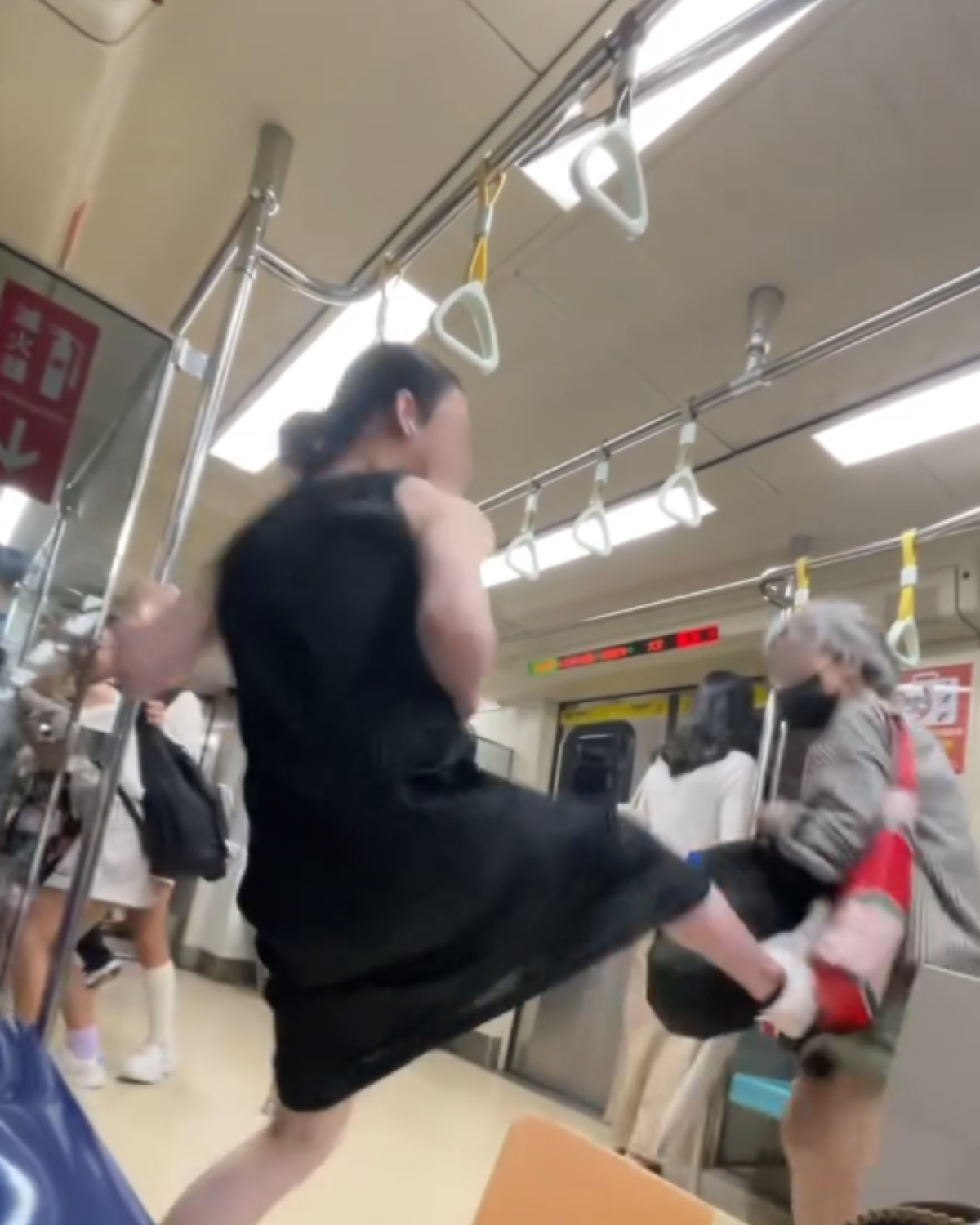 Taiwanese kick elderly