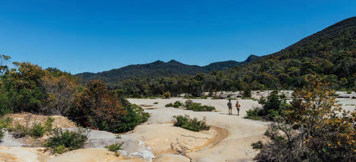 Old mine site, little blue lake, tasmania.