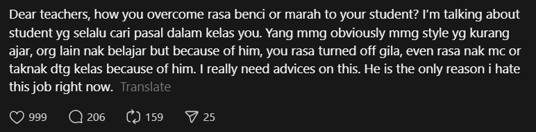 teacher ask for help