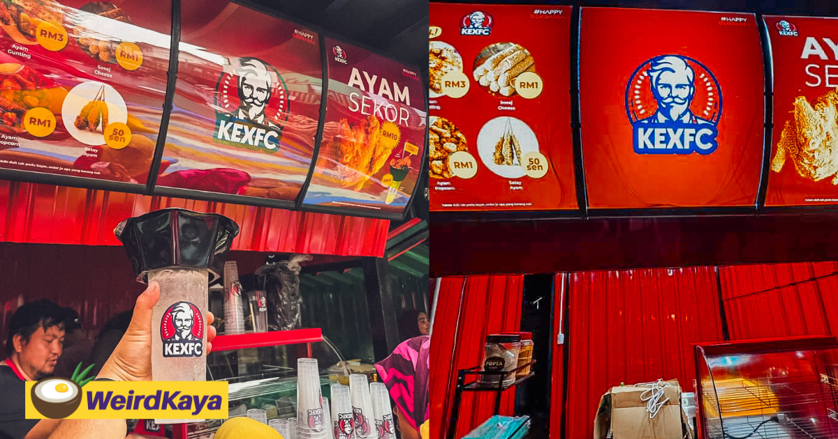 There's a 'kexfc' concept store in m'sia that looks almost the same as kfc  | weirdkaya