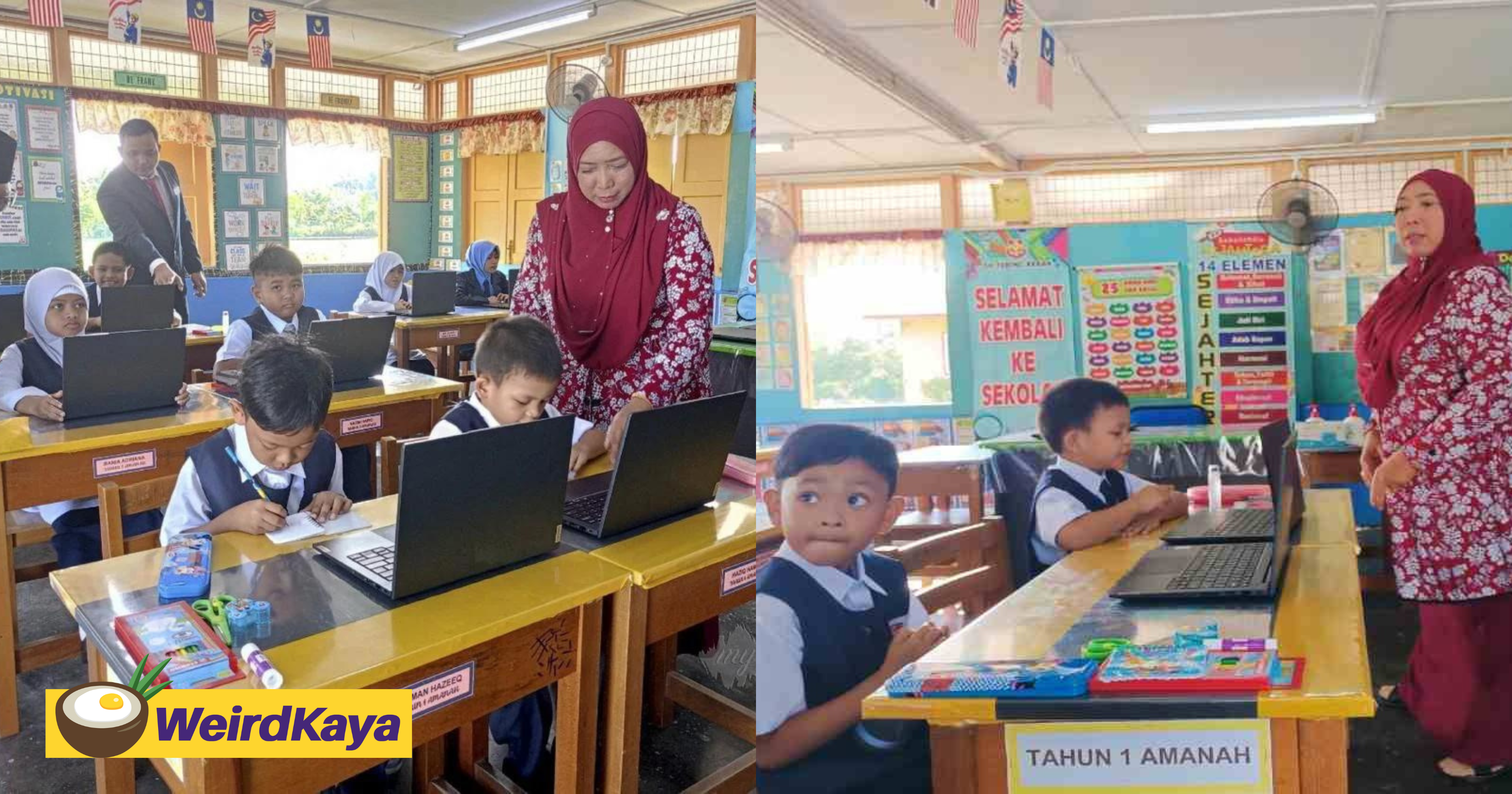 This primary school in perak only has two standard 1 students for the new school year | weirdkaya