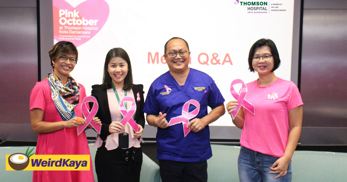 Thomson paints october pink for healthier breasts and happier lives | weirdkaya