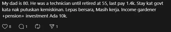 Thread post on low pay