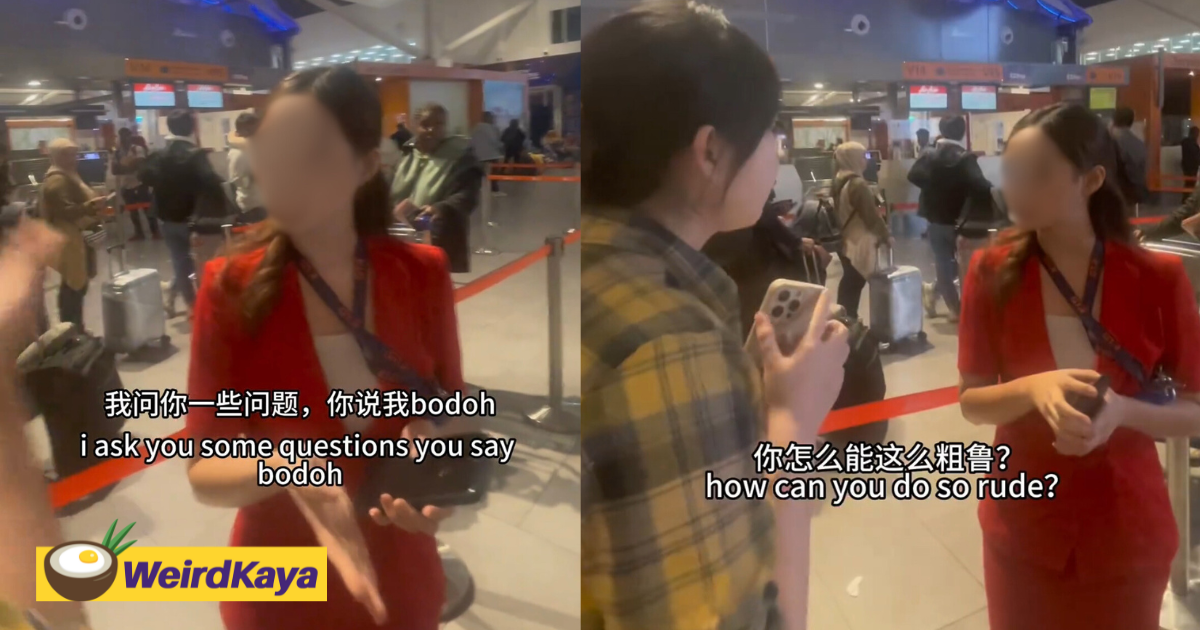 Tourist slams local airline staff who called her 'bodoh' when she sought for help at klia 2 | weirdkaya