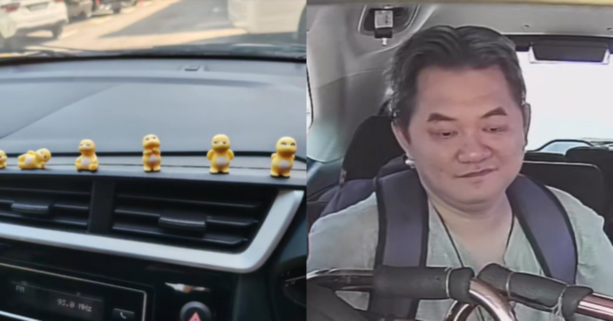 Toys make passenger smile