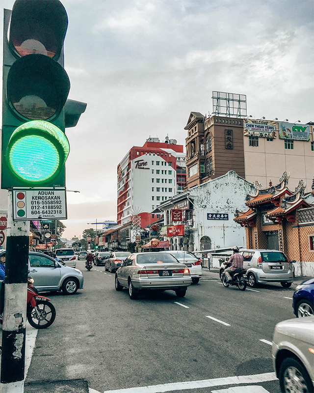 Traffic light in Penang