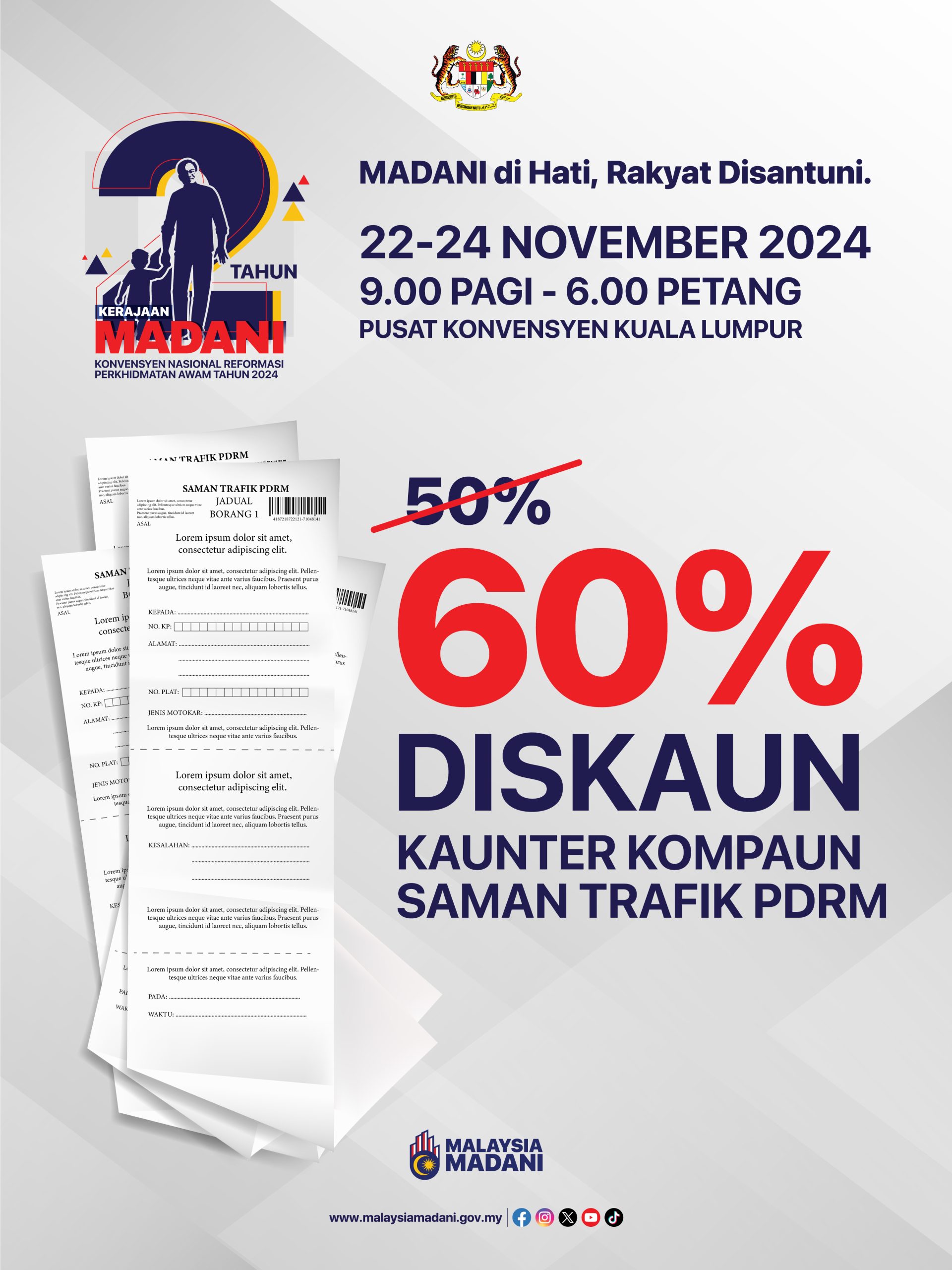 M'sian Gov't Offers 60% Off Traffic Summons In Conjuction With MADANI's ...