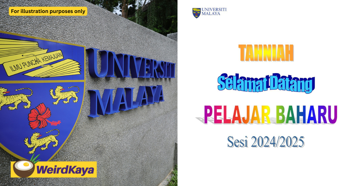 Universiti malaya brings back wordart memories in their latest welcome poster for new students | weirdkaya