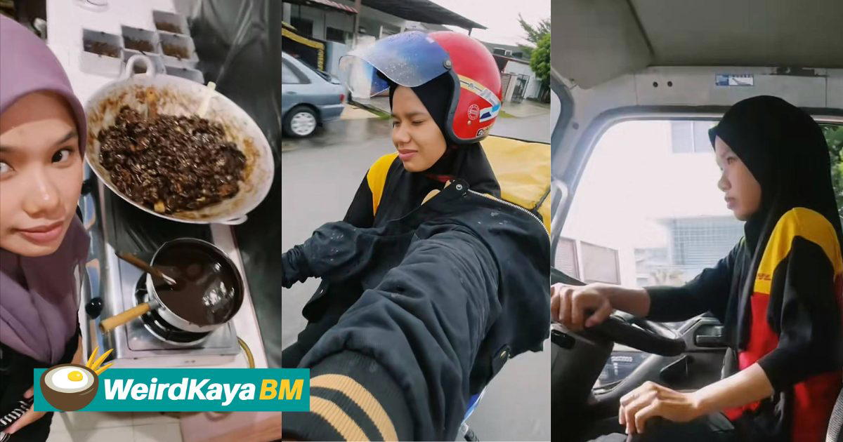 Buat Banyak Kerja, Akak Kurier Terima Pujian Jadi Contoh Buat Gen Z | WeirdKaya